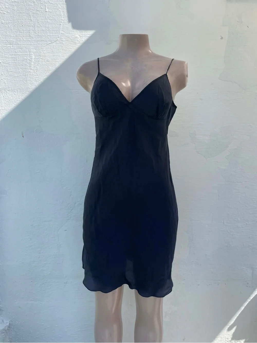 Moschino dark blue Slip Chemise with V-Neckline